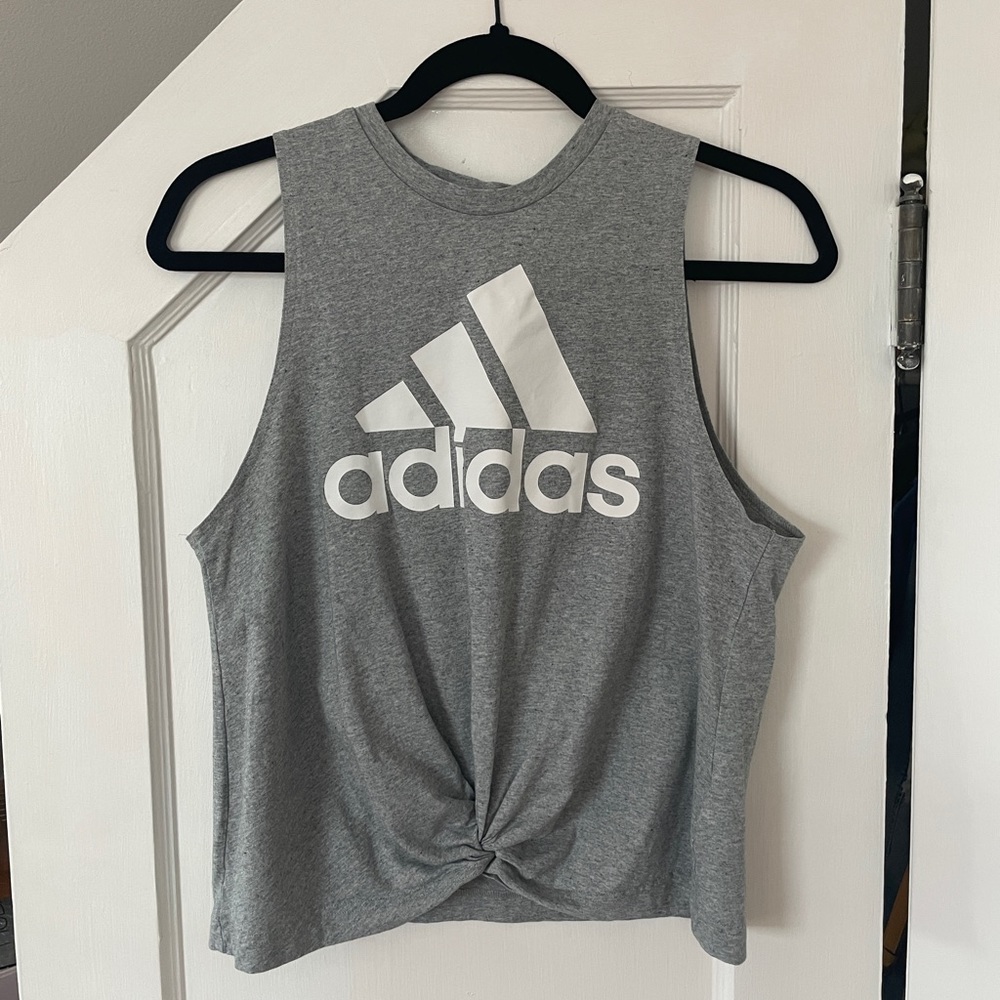 Adidas Gray Sleeveless Top